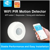 Resim Tuya WiFi PIR hareket sensörü kablosuz kızılötesi dedektör 