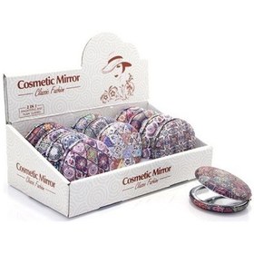 Resim Periboia Yuvarlak Taşlı El Aynası Kalın 