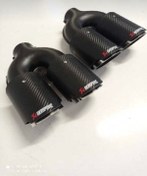 Resim FV-TUNİNG Akrapovic Egzoz Ucu Karbon Krom 90mm Çiftli Sağ Ve Sol Takım 