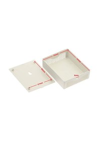Resim Plastik Elektronik Proje Kutusu 100 X 80 X 29mm Beyaz Renk Duvar Montaj Tip Elektronik Devre Protot 