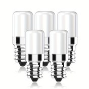 Resim E14 LED Buzdolabı Lambası, LED E14 Buzdolabı Işığı, 15W 20W Halojen Ampuller Veya İncandescent Için 2W Yedek, Sıcak Beyaz 2700K, 170 Lümen, 360° Işın Açısı, Dim Edilemeyen AC 220V - 240V, Masa Lambaları, Gece Lambaları, Resim Çerçeve Arka Planları Için Uygun 