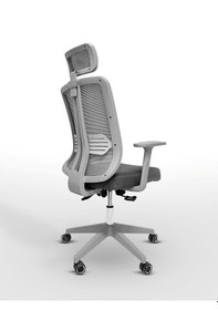 Resim Zeon Büro Ofis Sistemleri // Comfort Mood Gray Yönetici Koltuğu Ofis Çalışma Koltuğu Gri 