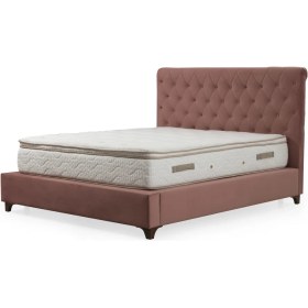 Resim Minar Deluxe Baza+Başlık+Yatak Gül Kurusu 160X200 