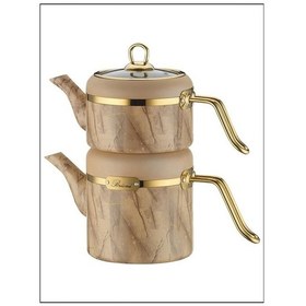 Resim Brioni SLK-02TK Selection Plus Takım Çaydanlık Krem 