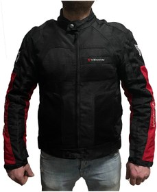 Resim Venom Dynamic Motorcu Montu Kırmızı Siyah 4 Mevsim Ceket 