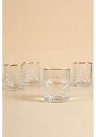 Resim Rakle Lumiere Gold 4'lü Su Bardağı Seti 350 Cc 