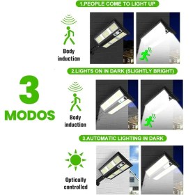 Resim My Best Store Hareket Sensörlü IP65 Güneş Enerjili LED Spot Kumandalı (4887) MYBESTSTORE-482957 