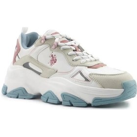 Resim U.s Polo Assn. 5p Kalısta 5fx Beyaz Kadın Spor Ayakkabı Beyaz 