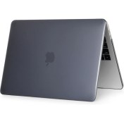 Resim Arabulalaca Apple MACBOOK Pro 16 Inç A2141 A2142 Hardcase Kapak Kılıf - Parlak Siyah 