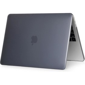 Resim Arabulalaca Apple MACBOOK Pro 16 Inç A2141 A2142 Hardcase Kapak Kılıf - Parlak Siyah 