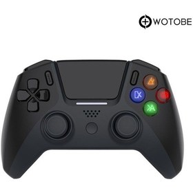 Resim Ps4 Ps3 Pc Android Ios Kablosuz Bluetooth Mekanik Rgb Oyun Kolu Gamepad Joystick Siyah 