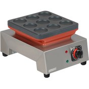 Resim OMAKE PFR.01.E11 Manuel Zamanlayıcılı Büyük Top Poffertjes Tekli Makinesi, Elektrikli 