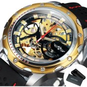 Resim Hanyang Bo-Golden Ordu Askeri Serin Siyah En Lüks Marka Kazanan Otomatik Izle Erkekler Spor Klasik Kauçuk Kayış Relogio Masculino Saat (Yurt Dışından) 