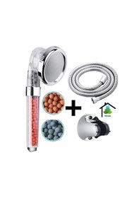 Resim Mintev Filtreli Arıtmalı Boncuklu Set Su Tasarruflu Eco Duş Başlığı Krom Hortum Ve Mafsal Diğer 