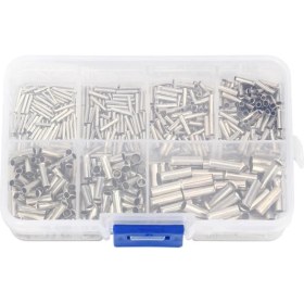 Resim Driftwood 600 Adet 0.5mm2-6mm2 22-10 Awg Yalıtımsız Tel Konektörü Yüksük Elektrik Kablo Terminali Bakır Kalaylı (Yurt Dışından) 