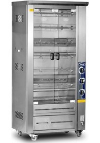 Resim Pimak Tek li Piliç Makinesi Tüplü 6 Şiş 30 Piliç 105 X 60 X 190 Cm 