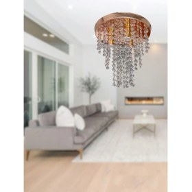 Resim Kristal 3'lü Modern Salon,hol, Mutfak, Yatak Odası, Çocuk Odası Avize 