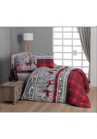 Resim First Choice Flanel Nevresim Takımı Happiness Red Tek Kişilik 