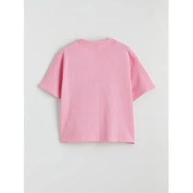 Resim LC Waikiki Lcw Kids Pembe Bisiklet Yaka Kız Çocuk Tişört ve Eşofman Altı 