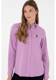 Resim U.s. Polo Assn. Kadın Lila Gömlek Desenli 50297012-vr034 Lila 