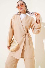 Resim VOLT CLOTHİNG Kadın Yandan Bağlamalı Kimono İkili Takım 