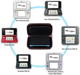 Resim Smatree Sert koruyucu kılıf yeni Nintendo 3DS, yeni 2DS XL, yeni 3DS XL, yeni Nintendo 3DS XL - Super NES Edition - [Nintendo Switch/Nintendo 2DS için DEĞİLDİR] (siyah ve kırmızı) 