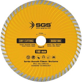 Resim SGS Öztürk Sgs Turbo Kanallı Elmas Testere 180mm 