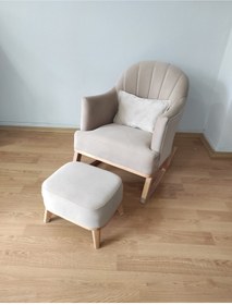 Resim NOSSO HOME Emzirme Koltuğu Sallanan Koltuk Tv Koltuğu ( Dora Natürel ) 