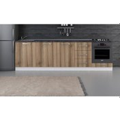 Resim Minar 280 Cm Mutfak Dolabı Beyaz Dore 280-D3-Alt Modül Beyaz 