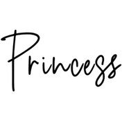 Resim habune Princess Sticker 20 X 10 Cm 