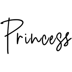 Resim habune Princess Sticker 20 X 10 Cm 