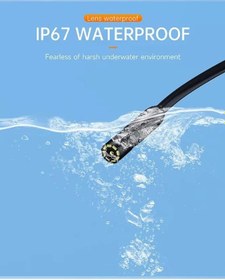 Resim Endoskop Yılan Video Apple Uyumlu iOS Ve Android Led Li 10 Metre 8 Mm Sert Kablo 2mp 