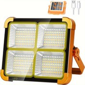 Resim 1 Adet Taşınabilir Güneş & USB Şarj Edilebilir LED Işık, 5 Parlaklık Seviyesi, Manyetik Kanca, IP66 Yüksek Kalite - Kampçılık, Acil Durumlar, Açık Hava Maceraları, Elektrik Kesintileri için Uzun Ömürlü Lityum Pil, Çok Yönlü Aydınlatma Aracı, Kompakt Tasarım, Dayanıklı Yapı, Kampçılar ve Yürüyüşçüler İçin 