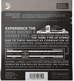 Resim D'Addario ENR70 XL Half Rounds Bas Gitar Tel Seti - 45-100 Regular Light (Profesyonel) | Paslanmaz Çelik Üzerine Taşlanmış Pürüzsüz Yüzey, Sıcak Tonlar ve Parmak Gürültüsünü Azaltan Yapı 