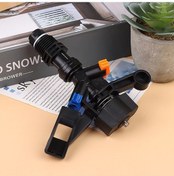 Resim Elmpaly 360 Döner Çim Fıskiyesi - Çift Delikli, Otomatik Bahçe Sulama Sistemi, Dayanıklı Plastik, Siyah Mavi Turuncu 