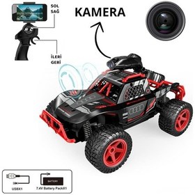Resim Wifi Kameralı Uzaktan Kumandalı Araba Hd Fpv Canlı Yayın Özellikli Şarjlı Off-road Yarış Arabası Çok Renkli 