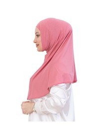 Resim Modish Group Hazır Türban & Başörtü Viskon Bone Setli Rahat Tesettür Şal İslami Giyim - Krem Gül Kurusu 
