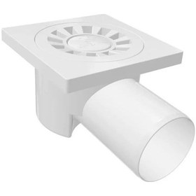 Resim Plastik Yer Sifonu Yandan Çıkışlı, Yer Süzgeci 10x10 50 Mm Diğer 