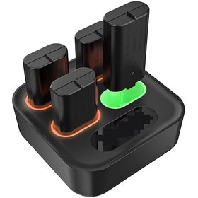 Resim Dobe 4'Lü Xbox One-X-S-Series X-S Joystick 400Mah Pil Şarj Stand 