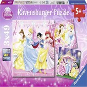 Resim Ravensburger 3x49 Parça Puzzle Pamuk Prenses 092772 