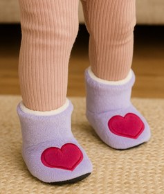 Resim pufien Çocuk Panduf, Bebek Ev Botu, Hayvan Desenli Sevimli Nakışlı Bebek Panduf 