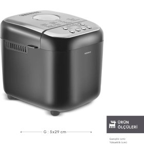 Resim Karaca Bake Compact 19 In 1 Çok Fonksiyonlu Reçel, Yoğurt, Hamur Yoğurma ve Ekmek Yapma Makinesi Inox 