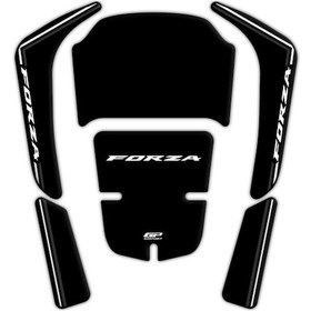 Resim Gp Kompozit Honda Forza 250 2018-2025 Uyumlu Tank Pad Siyah 