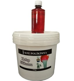 Resim Kalıp Silikonu Rtv 2 5 Shore Yarı Şeffaf 5kg 