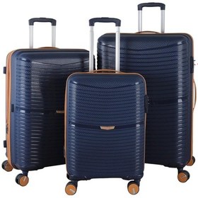 Resim V379 Aura Y.üretim Pp Valiz Lacivert/hardal Set S21yy1000142-set 11158 Lacivert/hardal 