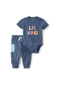 Resim Carter's Erkek Bebek Body Pantolon Set 1v070310 Mavi 