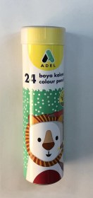 Resim 24 Renk Kuruboya Kalemi Tüp - 