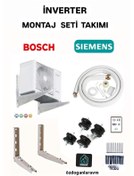 Resim İnverter 9000 Btu-12000 Btu Klima 3 Metre Boru 50 Cm Ayak Titreş 