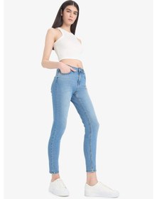 Resim DeFacto Skinny Fit Yüksek Bel Düz Paça Uzun Jean Taş Yıkama Pantolon D8189AX25SPNM85 