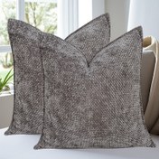 Resim 2 adet Vintage Boho Tarzı Chenille Yastık Kılıfı - Yumuşak Dokulu, Makine Yıkanabilir Polyester, Fermuarlı, Oturma Odası, Koltuk, Koltuk Dekoru, Ev Aksesuarı Yastıklar için Mükemmel | Vintage Boho Dekoru | Fermuarlı Yastık Kılıfı, Dekoratif Yastıklar 
